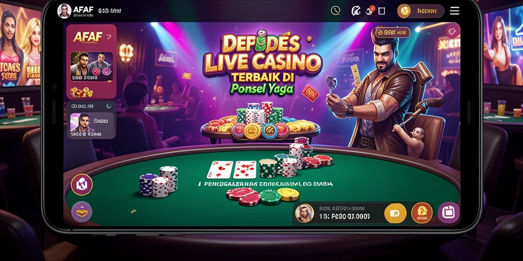 Tampilan permainan Live Casino AFAF yang menarik dan interaktif.