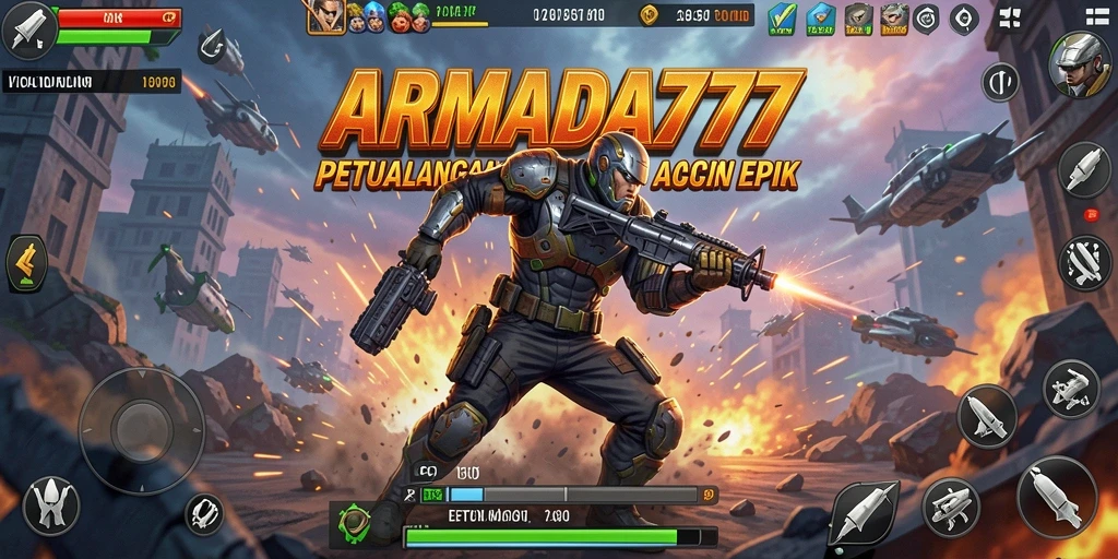 Gameplay <strong>ARMADA777</strong> dengan aksi seru dan grafis yang menawan.