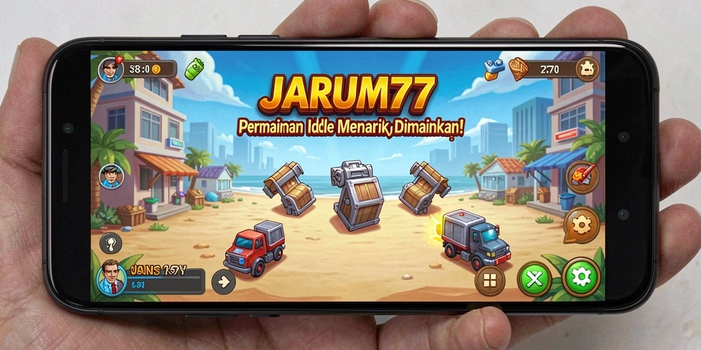 Tampilan utama gameplay <strong>JARUM77</strong> yang menarik dan penuh warna.