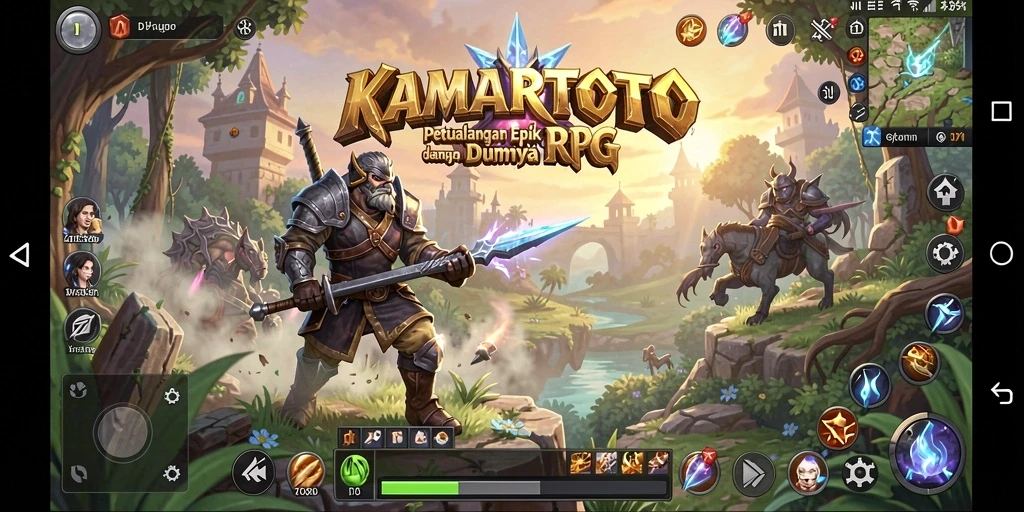 Gameplay KAMARTOTO dengan aksi petualangan seru dan karakter unik.