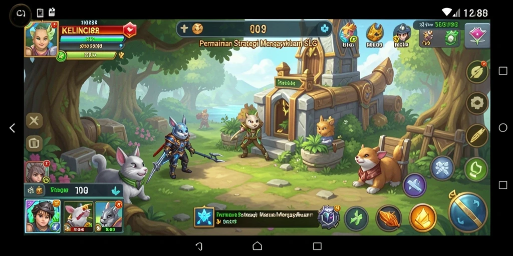 Tampilan gameplay KELINCI88 yang menakjubkan dengan strategi dan pertempuran.