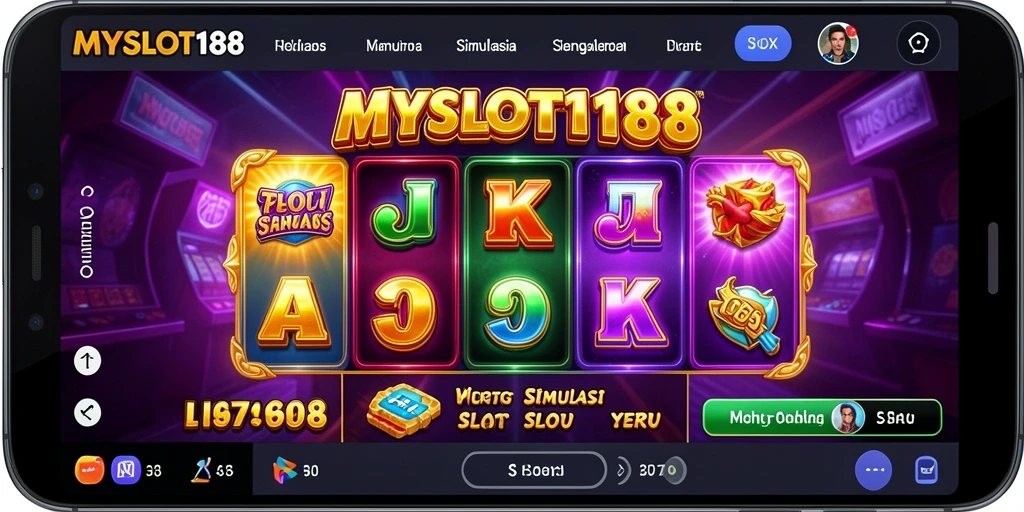Tampilan gameplay MYSLOT188 yang mengasyikkan dan penuh warna.