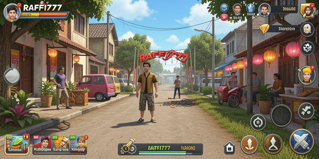 Gameplay RAFFI777 yang menarik dengan berbagai aktivitas simulasi.