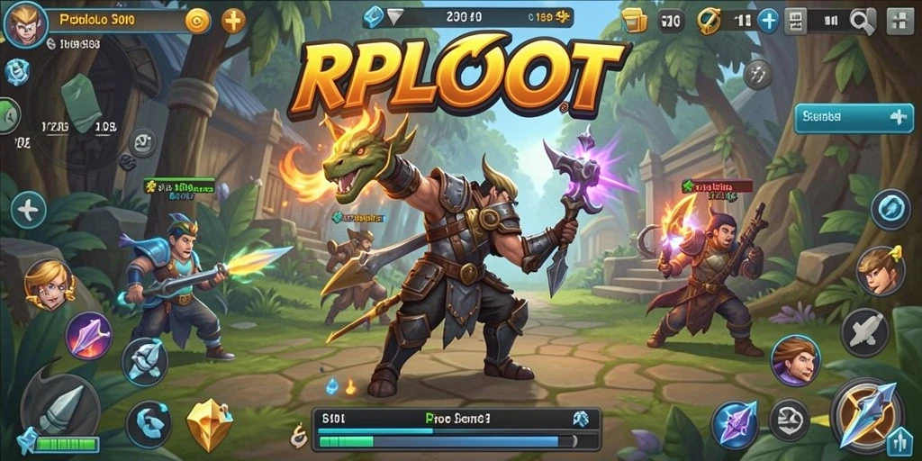 Tampilan gameplay RPLOOT yang menarik dan interaktif.