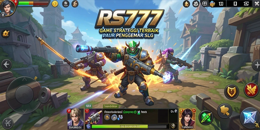 Tampilan gameplay menarik dari RS777 yang memukau dan mendebarkan.