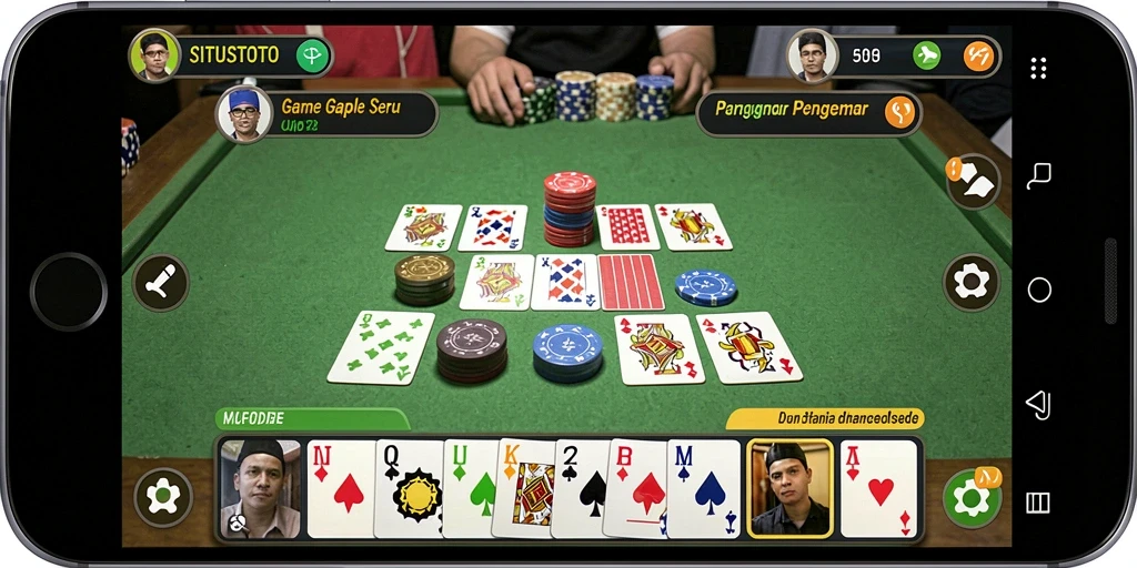 Screenshot gameplay SITUSTOTO menampilkan keseruan permainan Gaple.