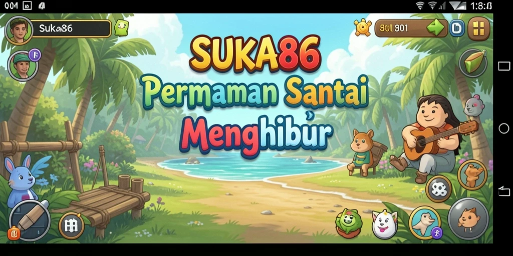 Tampilan gameplay <strong>SUKA86</strong> yang menampilkan suasana santai dan menghibur.